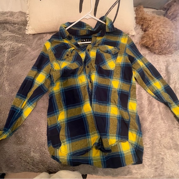 Blue & Yellow Flannel Size M - Picture 10 of 10